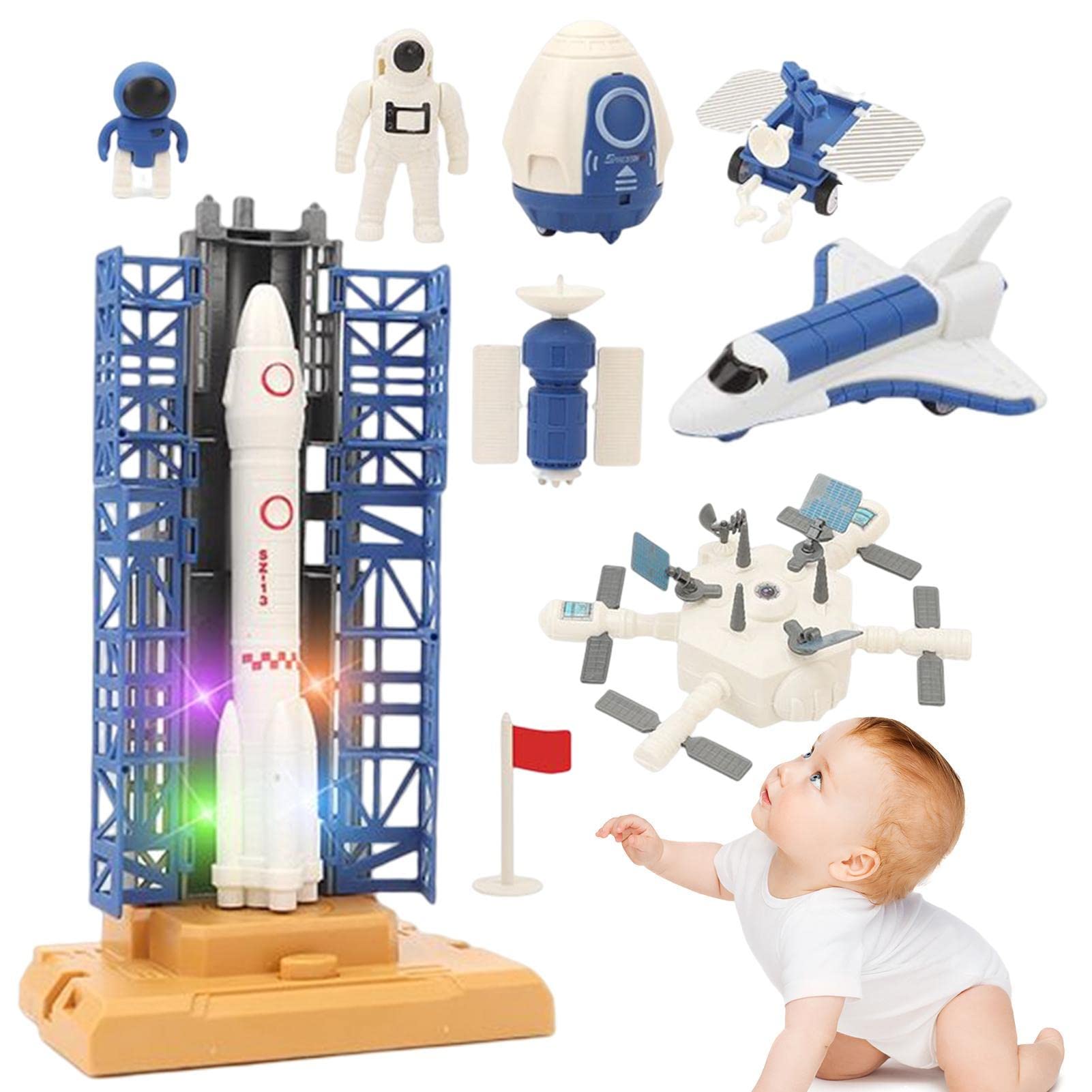 Amazon.co.jp: スペース ロケットのおもちゃ - 子供のロケット船の